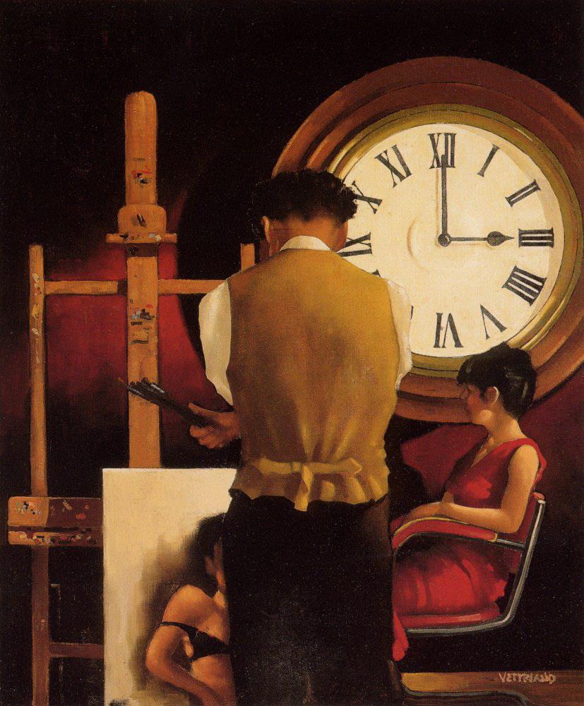horloge Contemporaine Jack Vettriano Peintures à l'huile